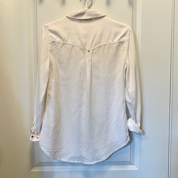 White Chambray Shirt from Anthropologie - Picture 4 of 5